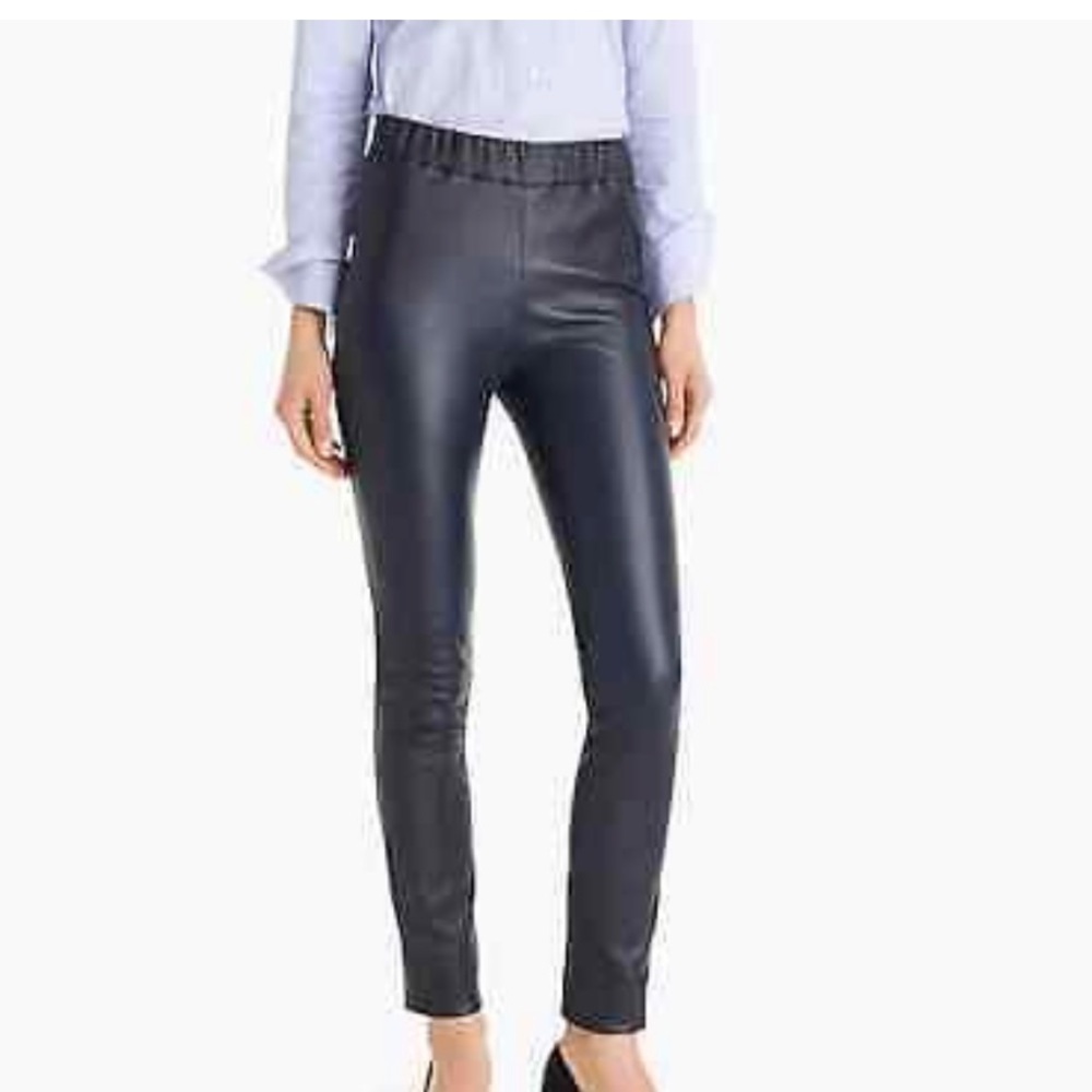 J Crew collection leather leggings